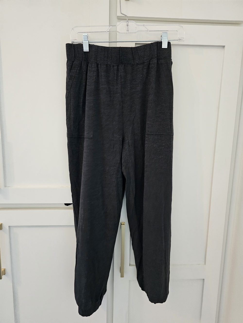 Fabletics Men's Black Elastic-Waist Jogger Pants